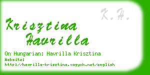 krisztina havrilla business card